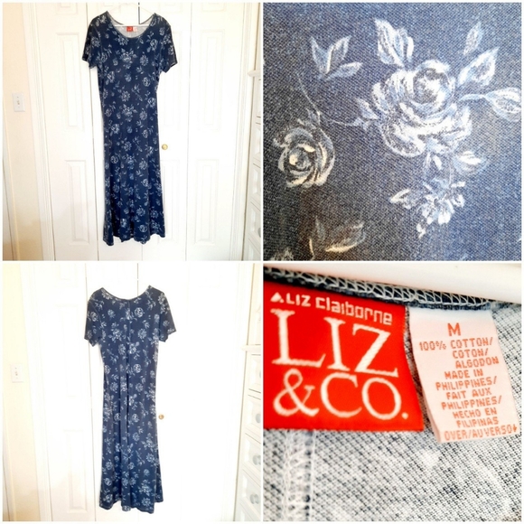 (sold).vtg 90s floral boho grunge floral maxi dress - Picture 4 of 4